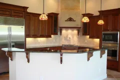 Kitchen with Dark Cabinets