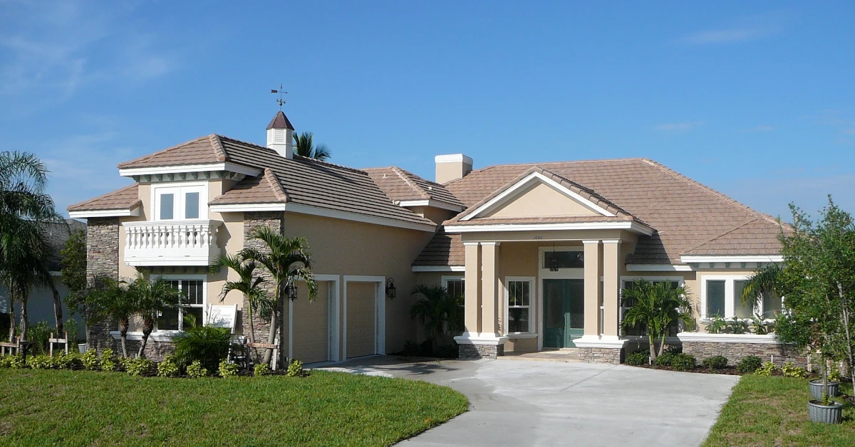 tan house