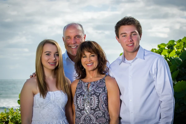 Chris Perry with his family